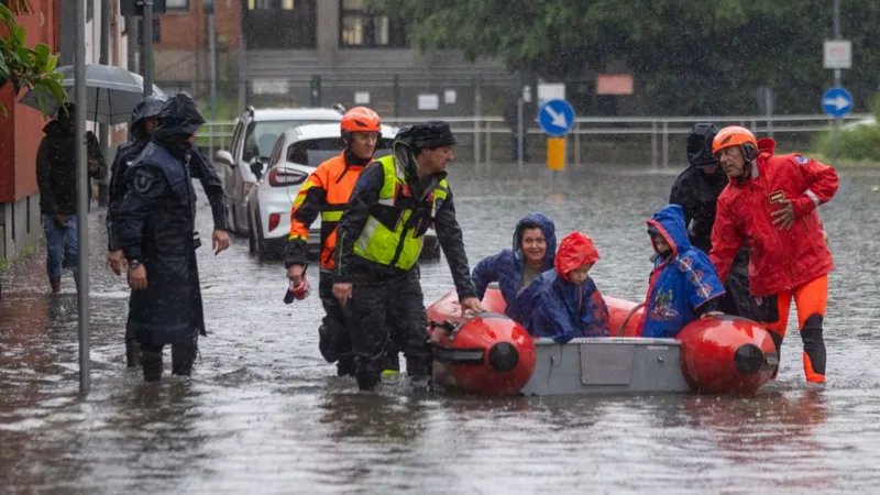 Italia sufre graves inundaciones tras intensas lluvias