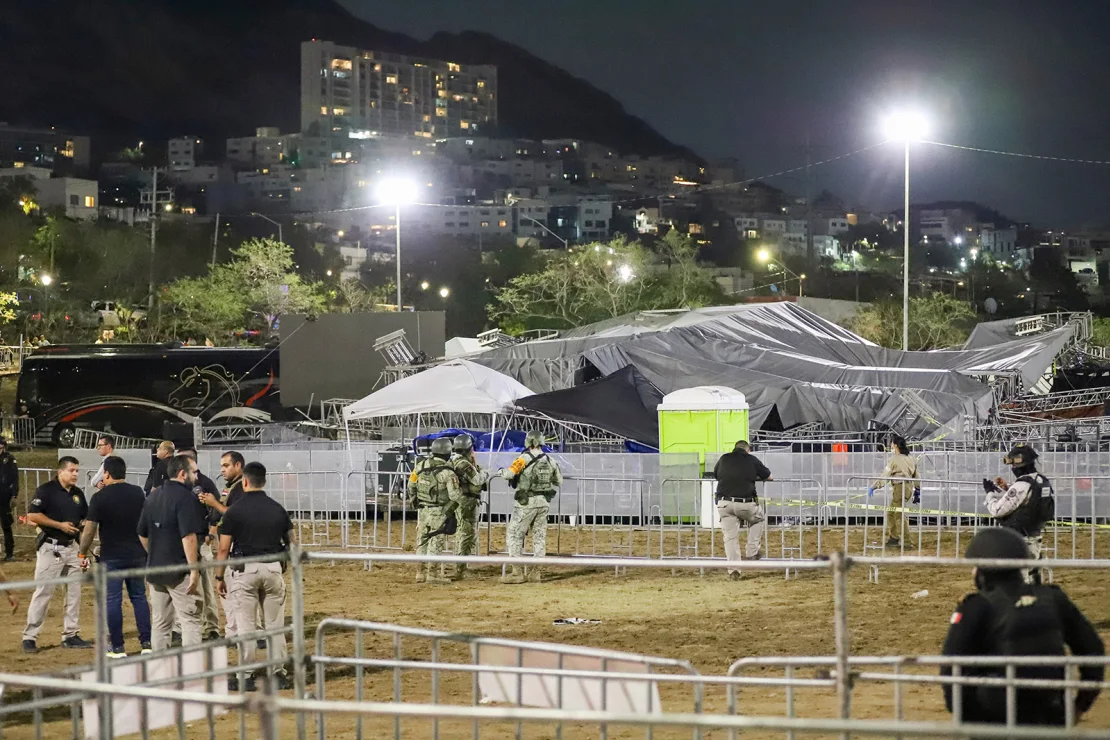 Tragedia en mitin electoral en México: Colapso de escenario deja 9 fallecidos y 54 heridos debido a fuertes vientos